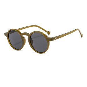 Classic Hip Hop Vintage Style Shades Unisex Round GREEN